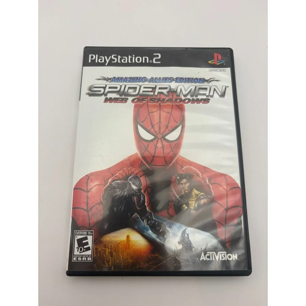 Spiderman Web of Shadows PS2 No Manual- PlayStation 2 BLACK LABEL